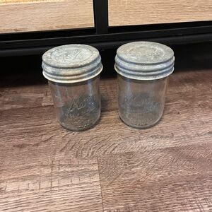 Ball Clear Glass Jars with Silver Lids